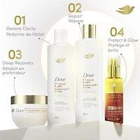 Dove Sérum + Huile Biphase Protection UV Réparation UV et Éclat 70 H de Protection Anti-Dommages UV, 115 ml