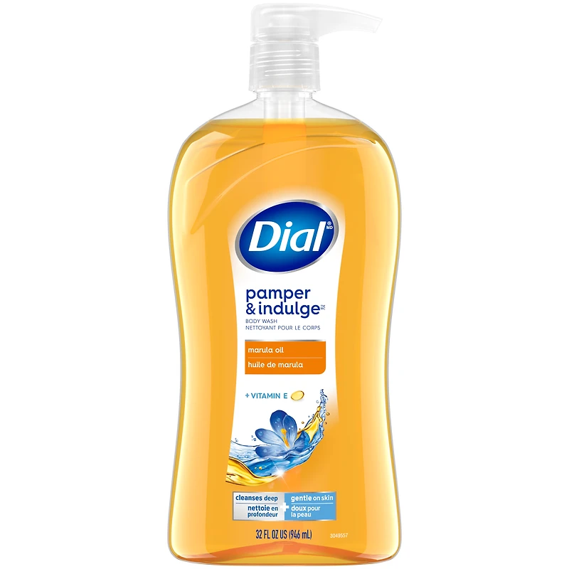 Dial Huile de Marula Nettoyant pour le Corps Nourrissant, 946ml, Testé par des Dermatologues, Sans Silicones, Parabènes, Phtalates, SLS