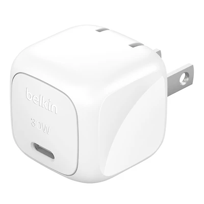 30W Chargeur mural cube USB-C avec 1M PVC C-C Câble