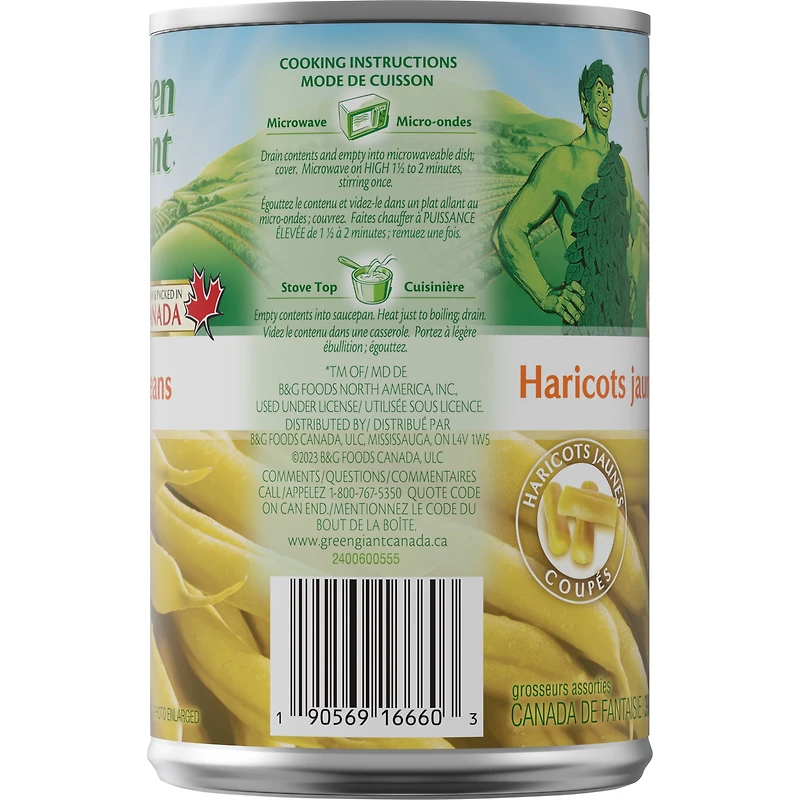 Green Giant Haricots Jaunes Coupés