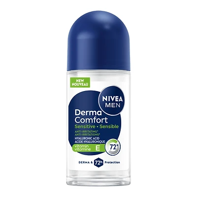 NIVEA MEN Derma Comfort Sensible, antisudorifique en bille, protection 72 heures, 50 ml