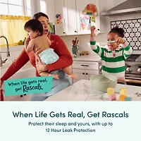 Rascals Premium Absorbent Baby Diapers, Size 6, Small Carton, 44 Count