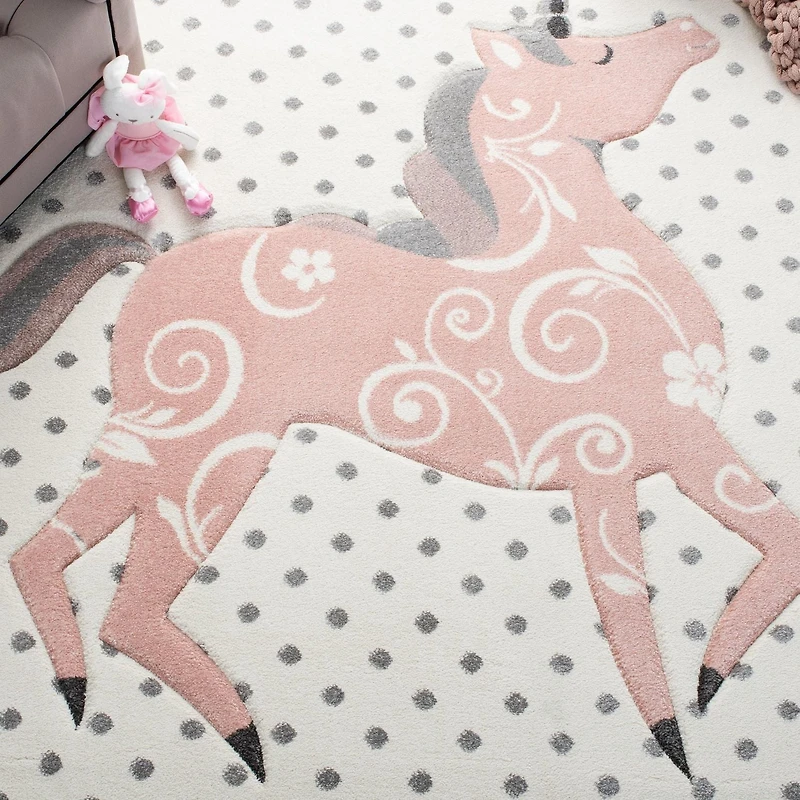 Safavieh Carousel Kids Dalach Unicorn Area Rug