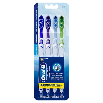 Oral-B Brosse à Dents Dual Clean, Souple