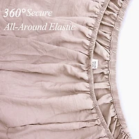 Mainstays Washed Ultra Soft Microfiber Bed Sheet Set, Twin-XL, Pink Blush, 3 Piece