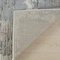 Rug Branch Nomad Abstract Indoor Area Rug, Cream Grey, Modern - Living Room, Bedroom, Dining Room, and Kitchen