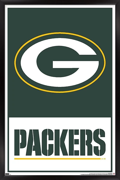 NFL Green Bay Packers - Logo 21 Wall Poster with Push Pins