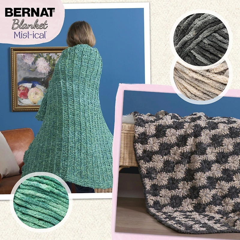 Bernat® Blanket Mist-ical™ #6 Super Bulky Polyester fil, 10.5oz/300g 220 Yards