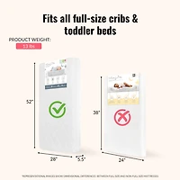 Dream On Me Safe Sleep Crib and Toddler Mattress