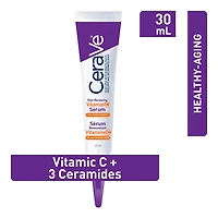 CeraVe Vitamin C Serum, 10% Pure Vitamin C Face Serum with Hyaluronic Acid and Ceramides for Brightening, 30mL