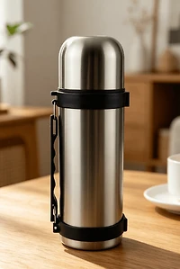 Mainstays 1L Stainless Steel Insulated Flask for Hot & Cold Beverages