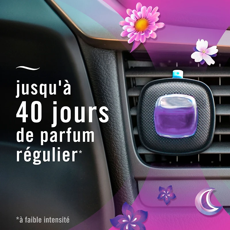 Febreze Car Air Freshener, Odor-Fighting Automotive Vent Clip, Gain Moonlight Breeze Scent, 2ct
