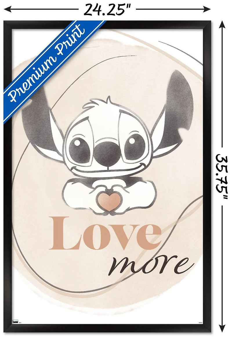 Disney Lilo and Stitch - Love More Wall Poster, 22.375" x 34"
