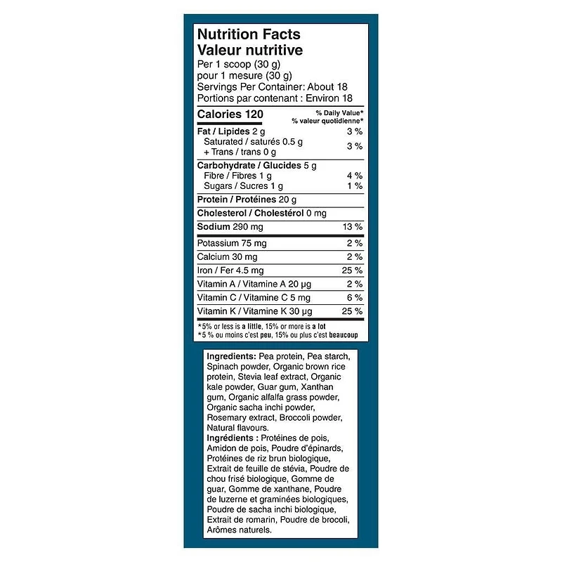 Vega Protein + Supergreens CA Vanilla (526g)
