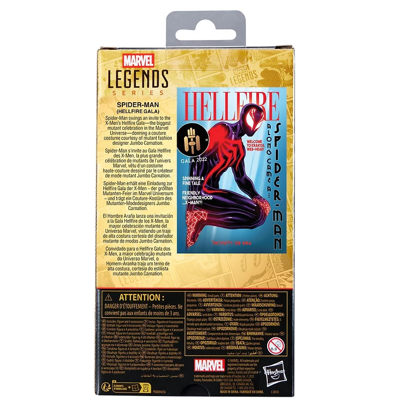 Marvel Legends Series Spider-Man Hellfire Gala Comics Action Figure