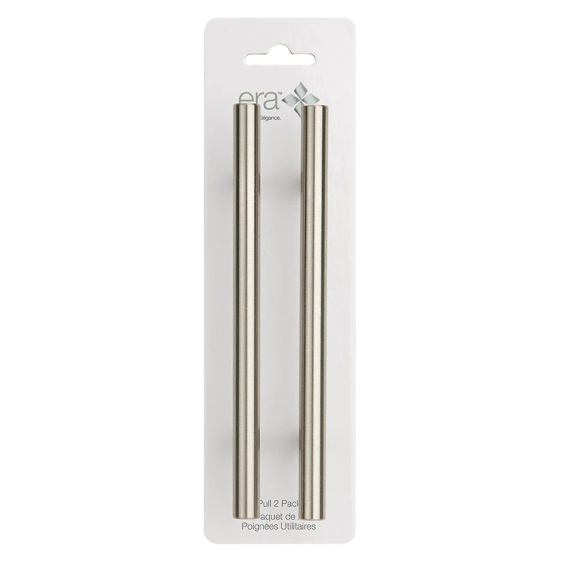 Era Round Pull Cabinet Handles 2-Pack Satin Nickel