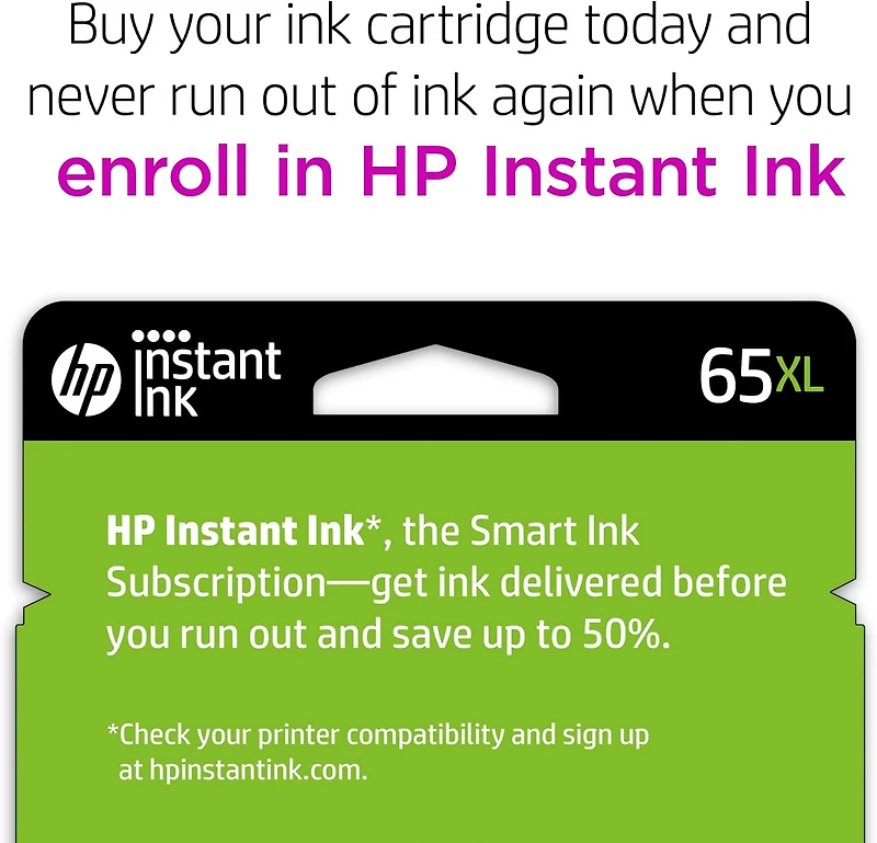 HP 65XL Black High Yield Original Ink Cartridge (N9K04AN)