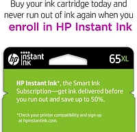 HP 65XL Black High Yield Original Ink Cartridge (N9K04AN)
