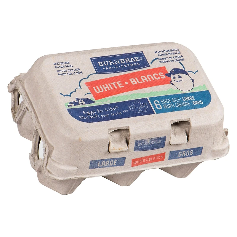 Burnbrae Farms 6 Œufs Blancs Gros