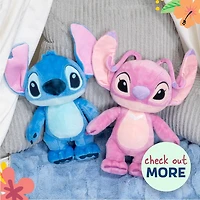 Kids Preferred Disney Baby Lilo & Stitch Angel Soft Huggable Stuffed Animal Cute Plush Toy for Toddler Boys and Girls, Gift for Kids, Pink Angel 15 Inches