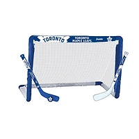Ensemble de but de hockey miniature des Maple Leafs
