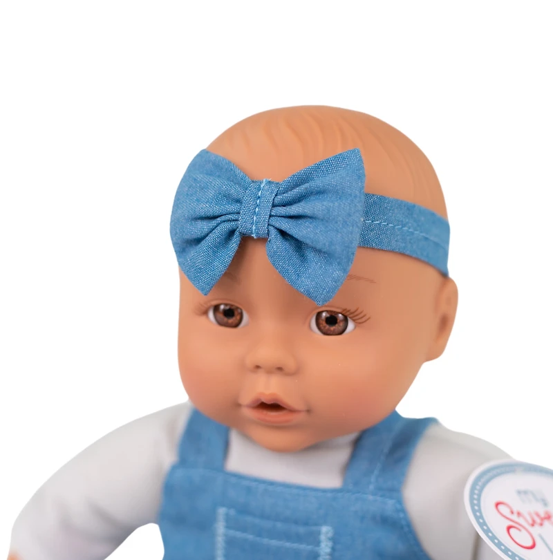 My Sweet Baby 12-inch Soft Baby Doll, Chambray Outfit