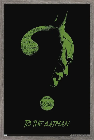 DC Comics The Batman - Riddler Wall Poster, 22.375" x 34" Framed