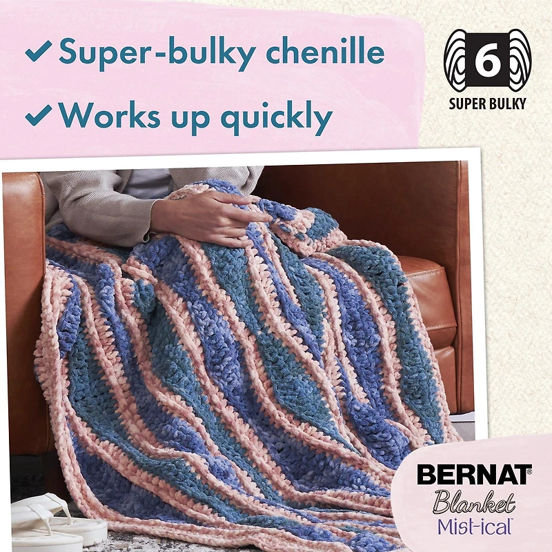 Bernat® Blanket Mist-ical™ #6 Super Bulky Polyester fil, 10.5oz/300g 220 Yards