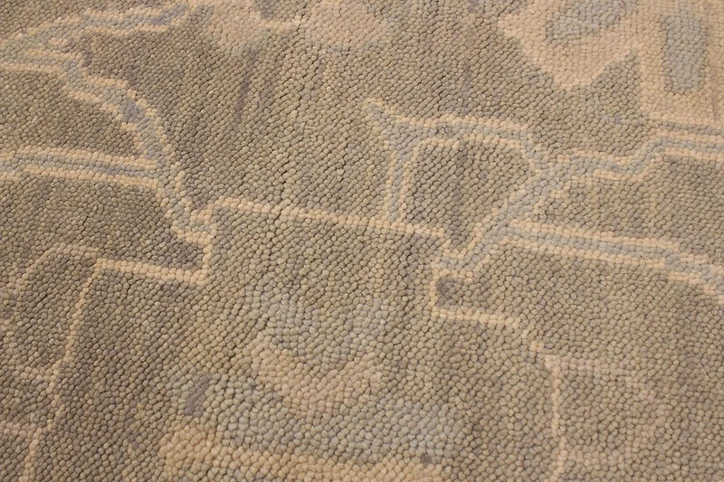 ECARPETGALLERY 5'1" x 8'0" Transitional Finest Oushak Hand-knotted Area Rug for Living Room, Dining Room and Bedroom in Grey