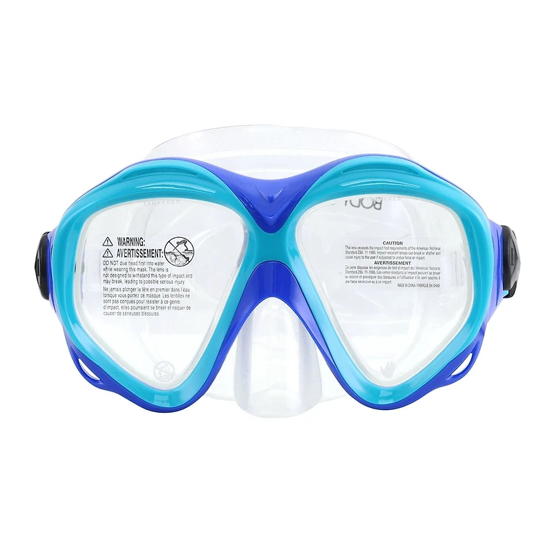 Body Glove Nomad Snorkel Set Adult Mask and Snorkel Combo Tempered Glass Anti-Fog Diving Gear