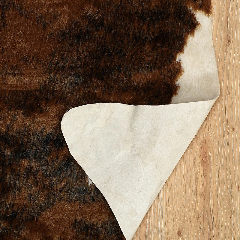 Faux Cowhide Rug, Ex Brindle