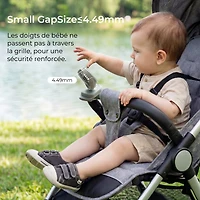Momcozy Portable Clip Mini Fan for Infants & Toddlers, 4-Speed Rechargeable, Lightweight 0.26 lb, 360° Rotatable Cooling Fan for Stroller