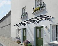 CANOPIA by PALRAM Herald 5 ft. x 22 ft. Door and Window Fixed Awning - Grey