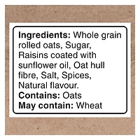 Quaker High Fibre Raisins & Spice Instant Oatmeal