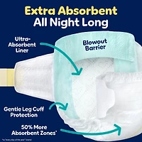 ZZZ Overnight Diapers, Size 4 (22-37 lbs), Nighttime Protection Disposable Baby Diaper