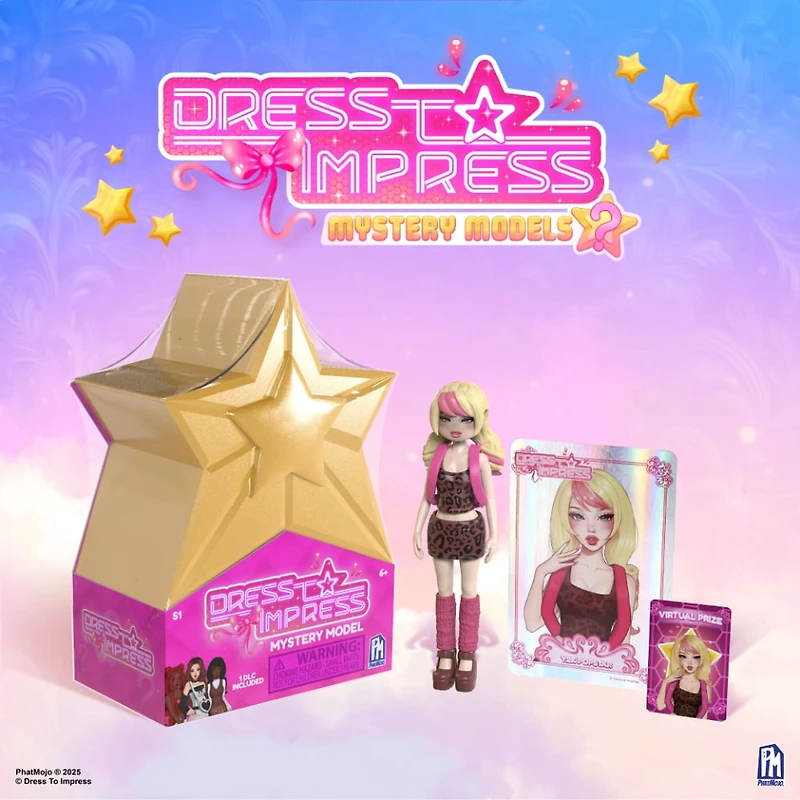 Dress To Impress Series 1 Mystery Doll with Exclusive DLC Code