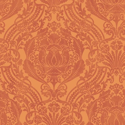 Blue Mountain Wallcoverings Silk Damask Sidewall Wallpaper