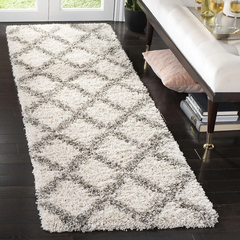 Safavieh Hudson Franklin Tapis Géométrique Diamants Shag