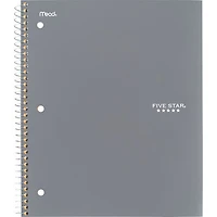 Five Star® 1 Subject 200pg Fashion Notebook 11" Grey