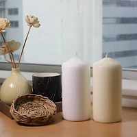 Mainstays Unscented 6" Ivory Pillar Candle