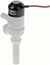 Blue Dog Marine 800 GPH Thru-Hull Livewell Pump for Boat, 12V 5A Bait Tank Aerator Submersible Cartridge