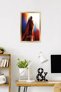 DC Studios Superman (2025) - Superman Teaser One Sheet Wall Poster, 14.725" x 22.375" Framed