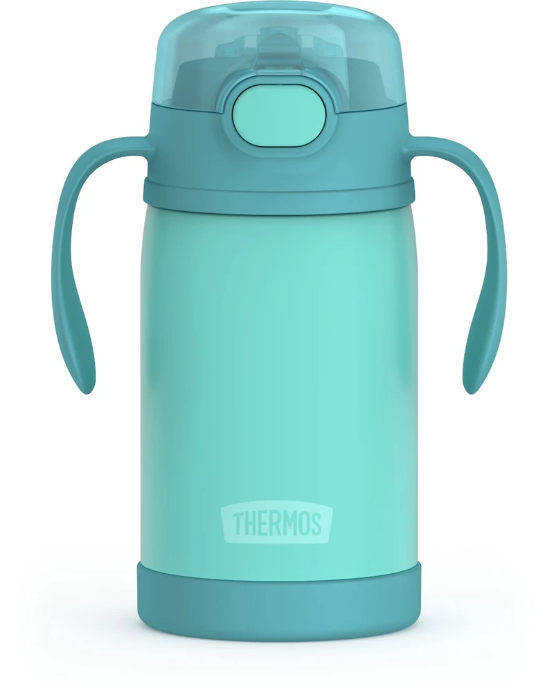 Thermos Biberon à Paille en Acier Inoxydable Isolé sous Vide 10 Oz, Verte