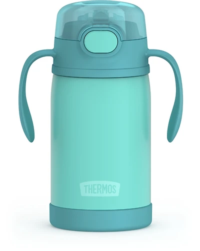 Thermos Biberon à Paille en Acier Inoxydable Isolé sous Vide 10 Oz, Verte