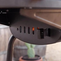 17.5 Inch Barrel Charcoal Grill in Black