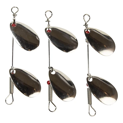 Lucky Strike Baitworks Lame en saule doré Double cuiller tournante + lot de 3 + taille n°1 + Cuiller de pêche