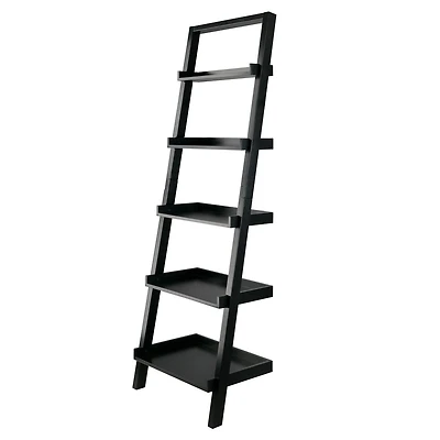 Winsome Bellamy  Leaning Shelf Black Finish