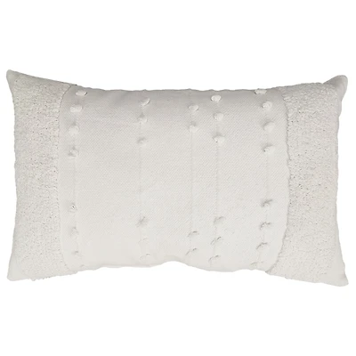 Mainstays Decorative Cushion 13x20 in, White