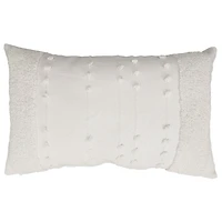 Mainstays Decorative Cushion 13x20 in, White