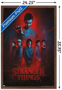 Netflix Stranger Things: Season 4 - Group Wall Poster, 22.375" x 34" Framed